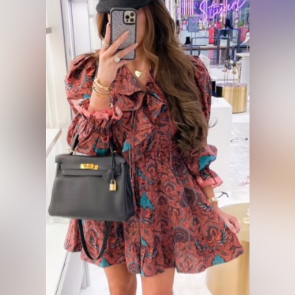 Ulla Johnson Caris Ruffle Mini Dress - Picture 2 of 10